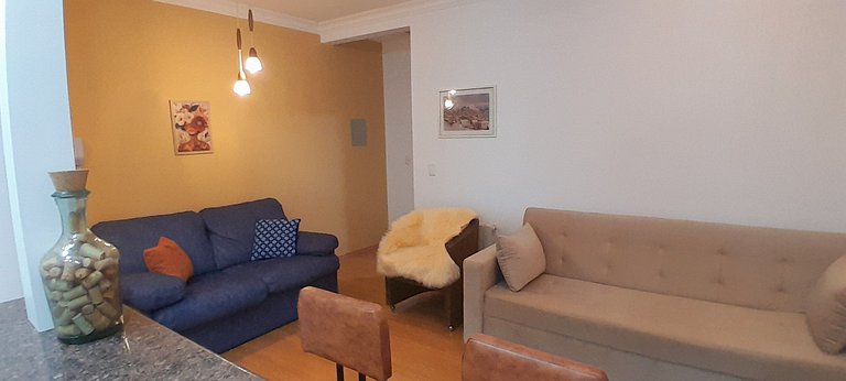 No Centro de Gramado, 5 min a pé da Rua Coberta!