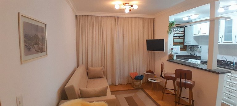 No Centro de Gramado, 5 min a pé da Rua Coberta!