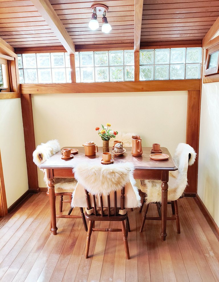 No Centro de Gramado, 5 min a pé da Rua Coberta!