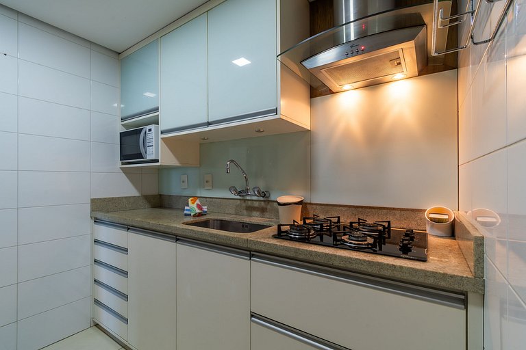 Centro, 4 min a pé (280m) da Rua Coberta! Decorado