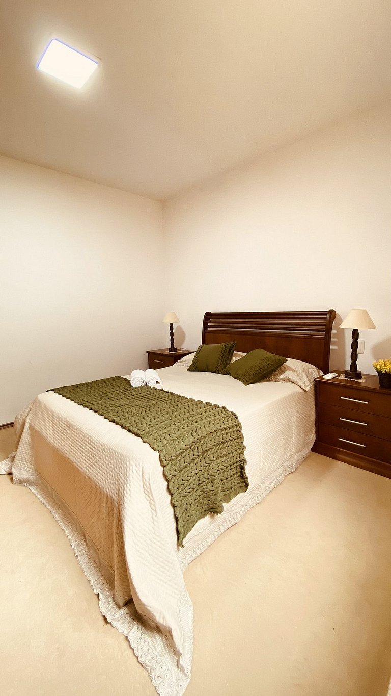 No Centro de Gramado, 5 min a pé da Rua Coberta!